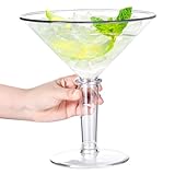 SAIAOKJ 48oz Giant Martini Glass Plastic Large Martini Glasses For Centerpieces Perfect For Martini Party Decorations Gifts & A Tini Bit Older Birthday(1pcs)