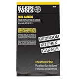 Klein Tools 56254 Wire Marker Book, Household Electrical Panel