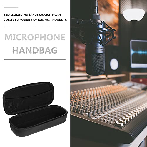 Milisten Microphone Carrier Microphone Case Hard Carry Travel Case Handbag Portable Mic Storage Bag For Home Travel Dynamic Vocal Microphone Case #TOP4