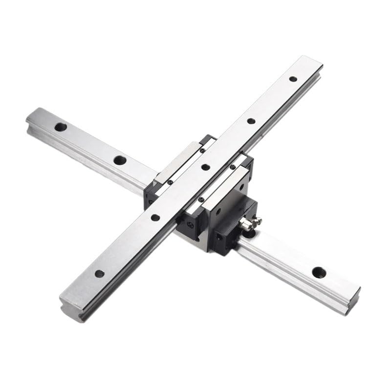 Części do drukarek 3D szyna liniowa zamek krzyżowy blok prowadnicy liniowej wózek 2 szyny liniowe + 1 zestaw bloków poprzecznych (2XRAIL i 1xHRC30,300 mm)