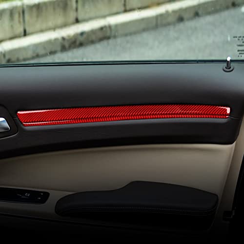Image of Car 4 Doors Decor Strips Cover Decals for 2011-2023 Chrysler 300 / 300C / 300S / Limited /Touring /Base Accessories Carbon Fiber Stickers