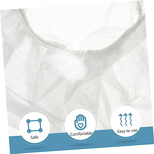 Red para cabello tipo gorros desechables tipo hongo color blanco para manipular comida 4