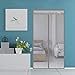 COUEO Zanzariera Magnetica per Porte 130x225cm Anti Insetti Mosche Zanzare Zanzariera Magnetica Finestra Facile Montaggio per Porta Ingresso del Balcone, Grigio A