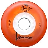 Luminous Inline Wheels Orange 72mm 85A 4pk