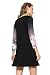 Desigual Vest_3/4 Freya Vestido, Negro (Negro 2000), Large para Mujer