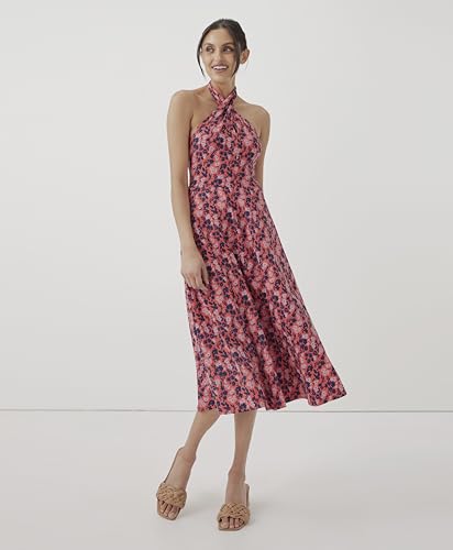 Image of Pact Organic Cotton Women's Fit & Flare Halter Dress