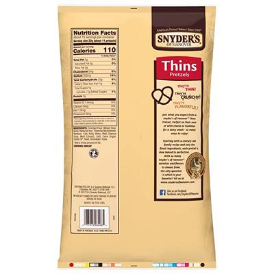Snyder's Thin Pretzels 16oz (Bag of 2)