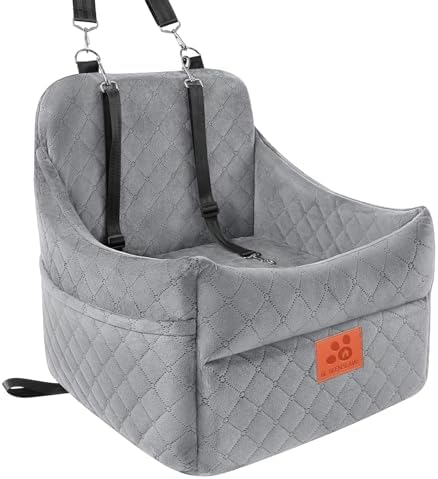 GL GLENSLAVE Dog Car Seat for Small/Medium Dogs, Dog Booster Car ...