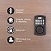 Kwikset 99420-003 Aura Bluetooth Programmable Keypad Door Lock Deadbolt Featuring SmartKey Security, Iron Black