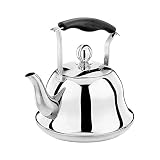 ★? ALTA COMPATIBILIDAD: hervidor de agua ideal para estufa en la cocina! Puede funcionar con estufas de gas, eléctricas y la mayoría de las estufas de inducción. También disponible para exteriores como picnic, camping, viajes, etc.