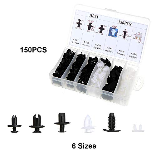 Yorten Pinos retentores de empurrar para carroceria de carro diversos Prendedores de rebite Clipe de