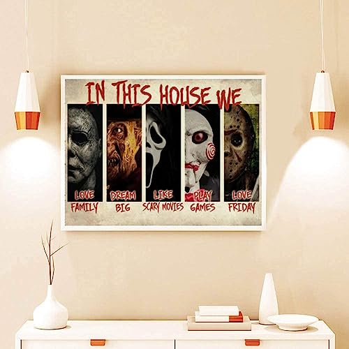 KTHOFCY 5D DIY Halloween Diamond Painting Kits for Adults,Skull Horror Couplet Full Drill Embroidery Cross Stitch Crystal Rhinestone Painting Pictures Arts Wall Decor Painting Dots Kits 15.7X19.8IN