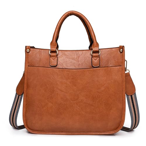Sac à main en cuir synthétique durable avec poignée supérieure chic