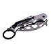 Andux Land Karambit Trainer, Stainless Steel Training Tool Holes with Pocket Clip Dull CS/WD01 (Silver)