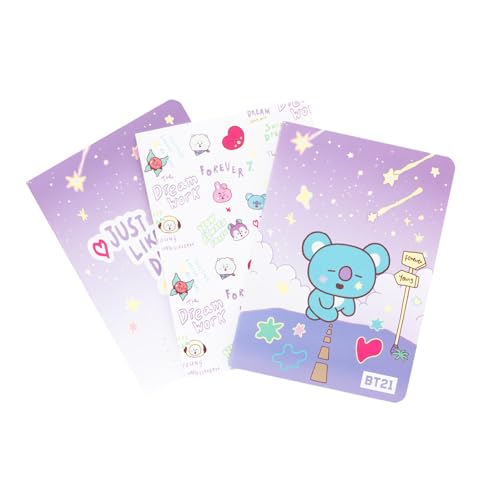 Grupo Erik Libretas A6 BT21 The Journey Koya : Pack de Cuadernos pequeños, 3...