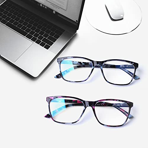 Cojwis Progressive Multifocus Reading Glasses Blue Light Blocking,Spring Hinge Readers For Women Men thumb #5