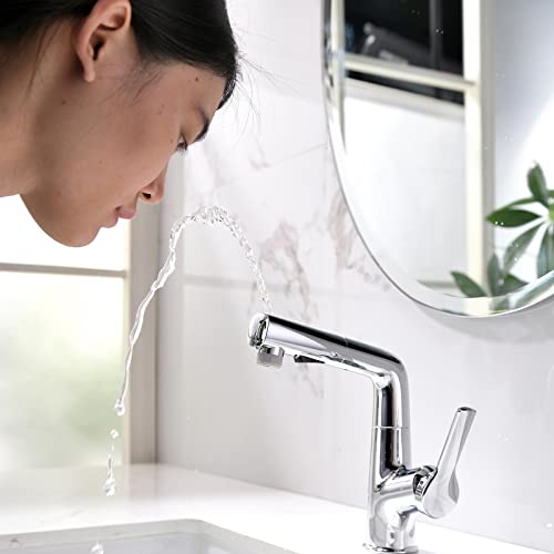 Mitigeur rétractable moderne : réglage eau chaude et froide double mode - 4