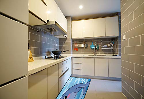 Tapis de cuisine dauphin 39x20" antidérapant et lavable