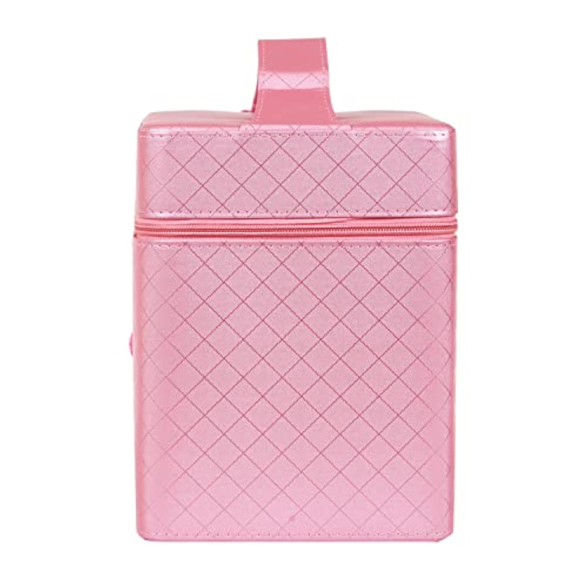 Leather Makeup Vanity Box and Cosmetic Travel Bag