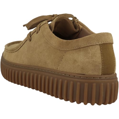 CLARKS Mixte Torhill Lo Shoes, Dark Sand Suede, 41 EU