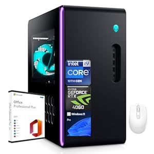Alienware Aurora R16 Gaming Desktop PC, Intel 24-core i9-13900F (up to 5.6GHz), GeForce RTX 4060, 32GB DDR5 RAM, 2TB SSD, 2TB HDD, Wifi 6E, 12 USB Ports, Win 11 Pro & Microsoft Office Lifetime License