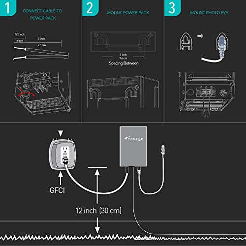 Malibu Low Voltage Transformer 300 Watt For Outdoor Landscape Lighting With Photocell Sensor Timer And Weather Shield For Spotlight Floodlight Garden Pathway Light 120V Ac To 12V Ac #TOP5