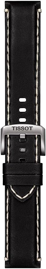 Tissot T852044982 22mm Lug Black Leather Strap