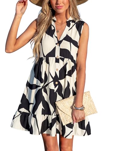 Image of CUPSHE Women Swimsuit Coverup 100% Cotton Ruffle Hem Beach Cover Up Dresses