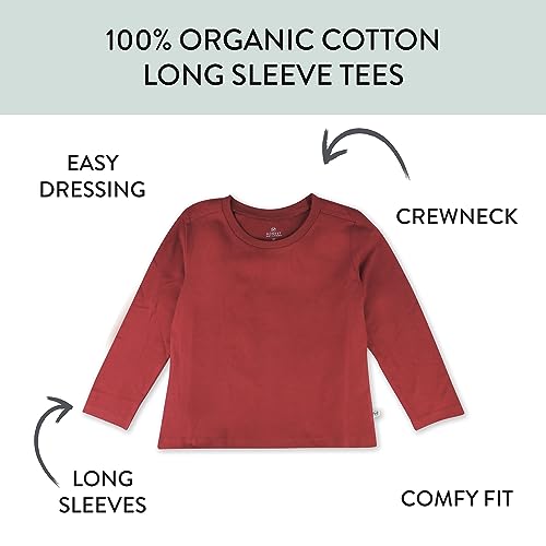 Image of HonestBaby Unisex-Baby Organic Cotton Long Sleeve Tshirts Multipack