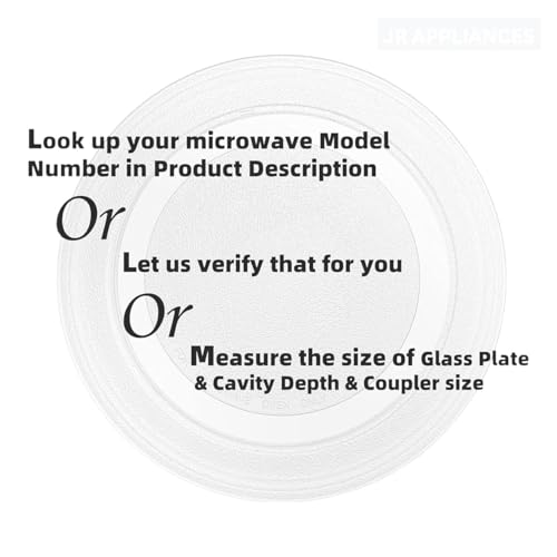 Image of J K b K - Microwave Oven Turntable Glass Compatible with Panasonic 20 & 25 litres Models Microwave Oven Turntable Glass Plate /Tray (Size 10 inch /255 mm)