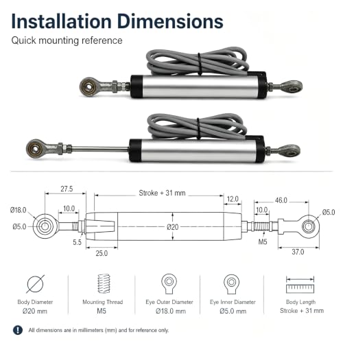 Sensor de posición lineal articulado de 50mm con precisión de 0.01 mm 7