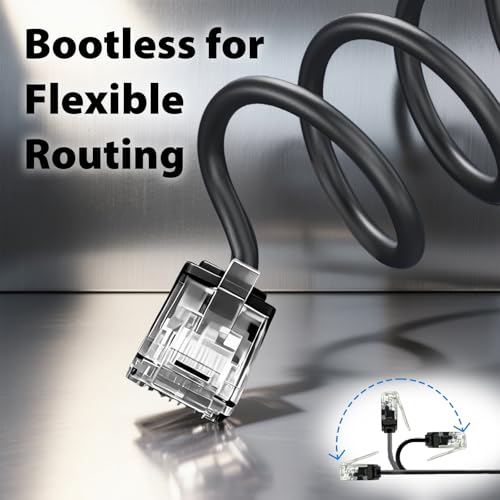 Cable Ethernet Ultra Slim Cat6A 0.91 m 10 Unidades Negro miniatura 4