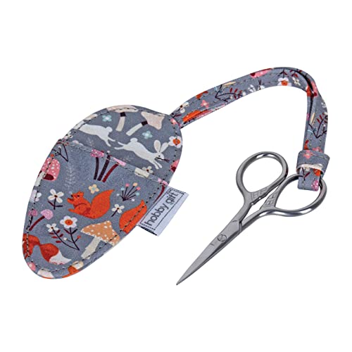 Hobby Gift Embroidery Scissors - Vintage Scissors in Case - 5.5 x 11cm - Woodland Toadstool - Image 3