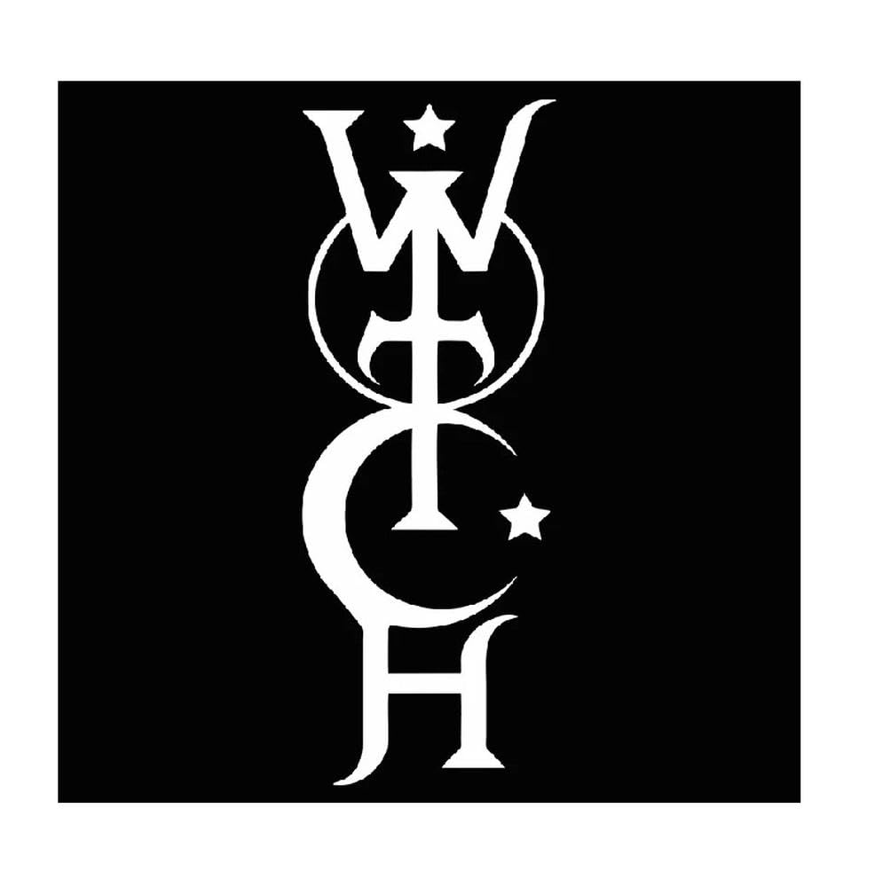 Bertdcx White Auto Accessory Witch Die Cut Vinyl Decal Car Sticker Waterproof Auto Decors On Car Body Bumper Rear Window(White)