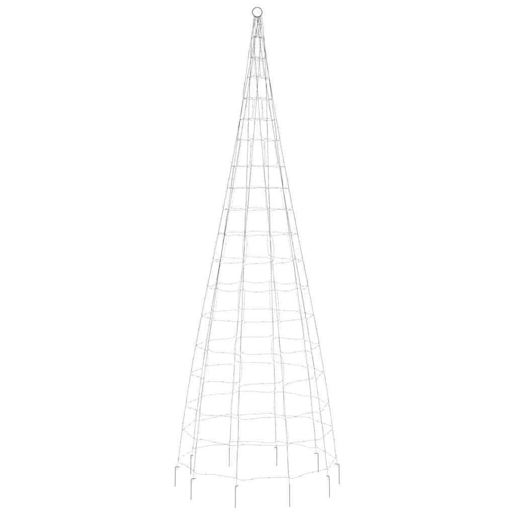 LED-Weihnachtsbaum 550 LEDs Mehrfarbig 300 cm Weihnachtsbeleuchtung für Außen Innen Garten Balkon Terrasse Fassade mit 8 Lichteffekten, energiesparend, wetterfest, inkl. Fernbedienung