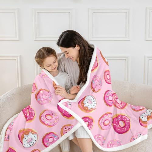 Image of Feelyou Girls Donuts Blanket 30 inchx40 inch Boys Girls Gift Sofa Warm