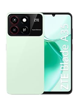 ZTE Smartphone Blade A35 RAM 6GB (2GB+ 4GB Ram fusion)+ Memoria 64 GB - Andoid 14 Go - Verde trifoglio