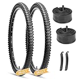 2-Pack Mountain Bike Tires Set: Hycline 29x2.1 Inch (53-622 mm) Folding Replacement...