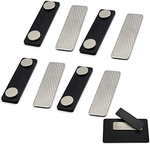 20 Badges Magnétiques Porte-Noms 72x32mm - Avec Aimants & Épingle - Réutilisables Pour Bureau, École, Événements