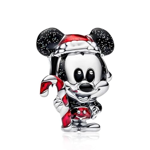 Image of S925 Sterling Silver Cartoon Anime Charms Pendant, Character Figures Dangle for Bracelet Necklace, Gifts for Mom Girlfriend Family, Valentine's Birthday Christmas Anniversary Jewelry