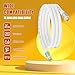 LDKCOK 3ft Coaxial Cable White, Premium RG6 75 Ohm Coax Cable for High-Speed Internet Modem, Cable TV Antenna & Satellite, Dual Shielded Digital Video Extension with Gold-Plated Compression Connectors