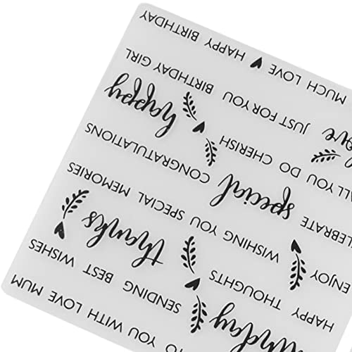 Jeanoko Card Making Stamps, 2Pcs Plastic Embossing Folders For Invitation Letter For Envelope #TOP7