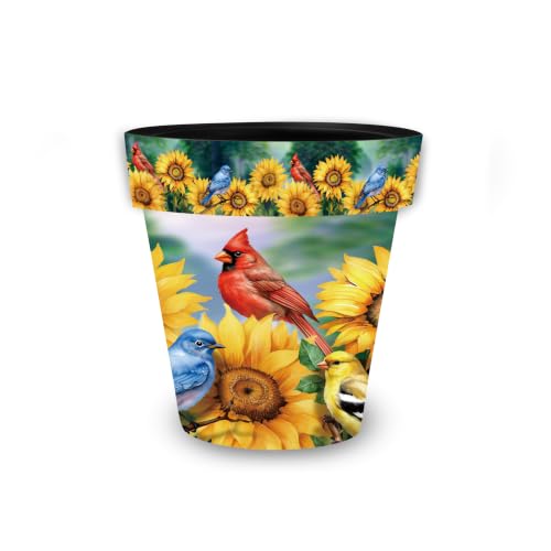 Briarwood Lane Summer Planter 8.5" x 8.5" x 8.5" Birds in the Garden Small for Summer Planter