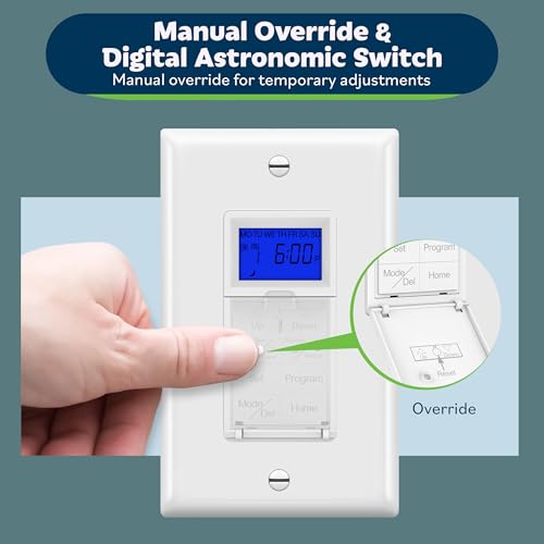 image for TOPGREENER Digital Astronomic Timer Switch, 7-Day Programmable Sunrise