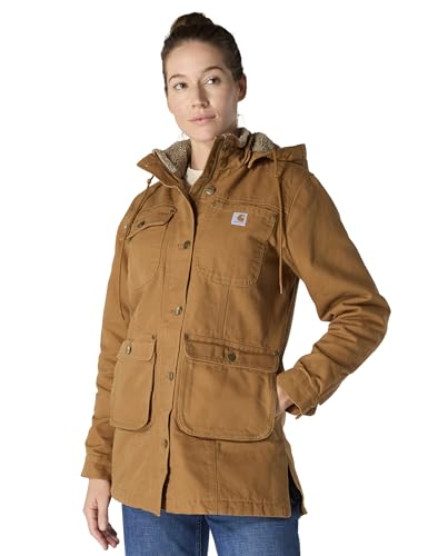 Carhartt Damen Jacke Relaxed Fit - Isolierte Baumwoll-Duck-Jacke mit...