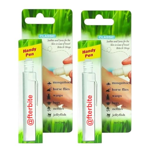AfterBite Classic - Insect Bite Relief Handy Pen - 14ml 2 Pack | Fast Itch & Sting Relief for Mosquito, Midge, Wasp & Bug Bites | Travel-Friendly First Aid Treatment