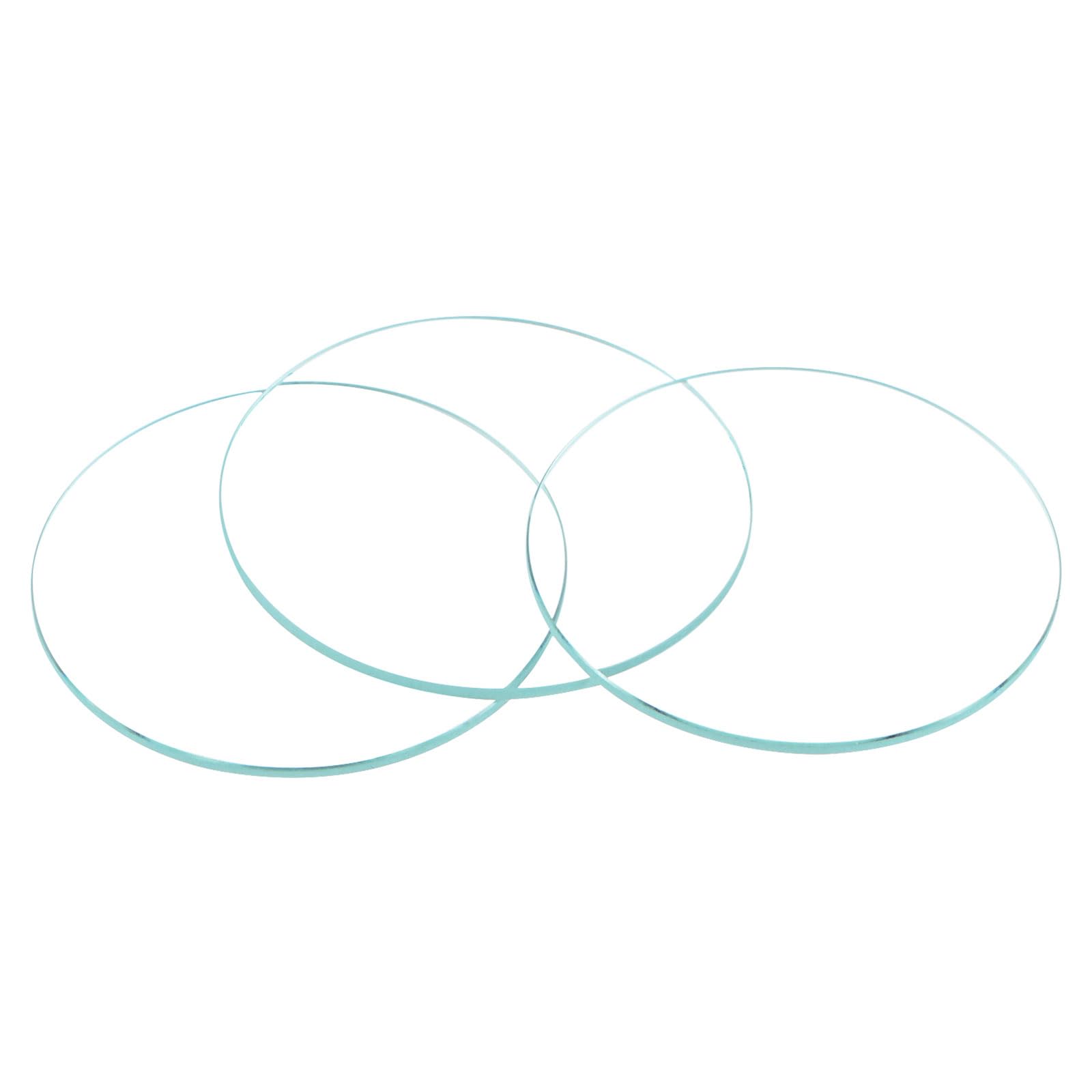 uxcell 6-Pack Watch Crystal Lens Glass 32mm Dia. Round Flat Mineral Replacement Parts for Watchmaker Repair