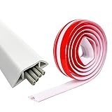 【Amplia gama de aplicaciones】Canal Eléctrico Flexible Autoadhesiva es adecuado para todos los cables de alimentación y cables de alimentación en el hogar, la oficina, la escuela, el almacén o el gimnasio. Ya sean pisos de madera, baldosas o alfombras, se puede instalar en un abrir y cerrar de ojos. Ideal para abordar cables desordenados.