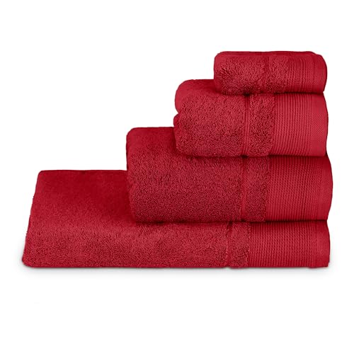 DONATELLA Toalla Lisa 600: TOCADOR Rojo