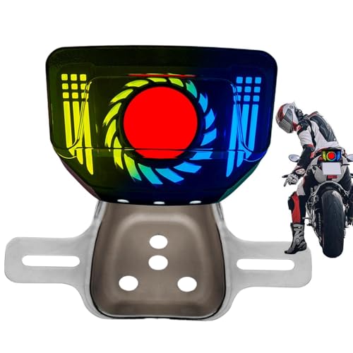 Luz trasera de motocicleta LED universal y luz de freno resistente para bicicleta 7